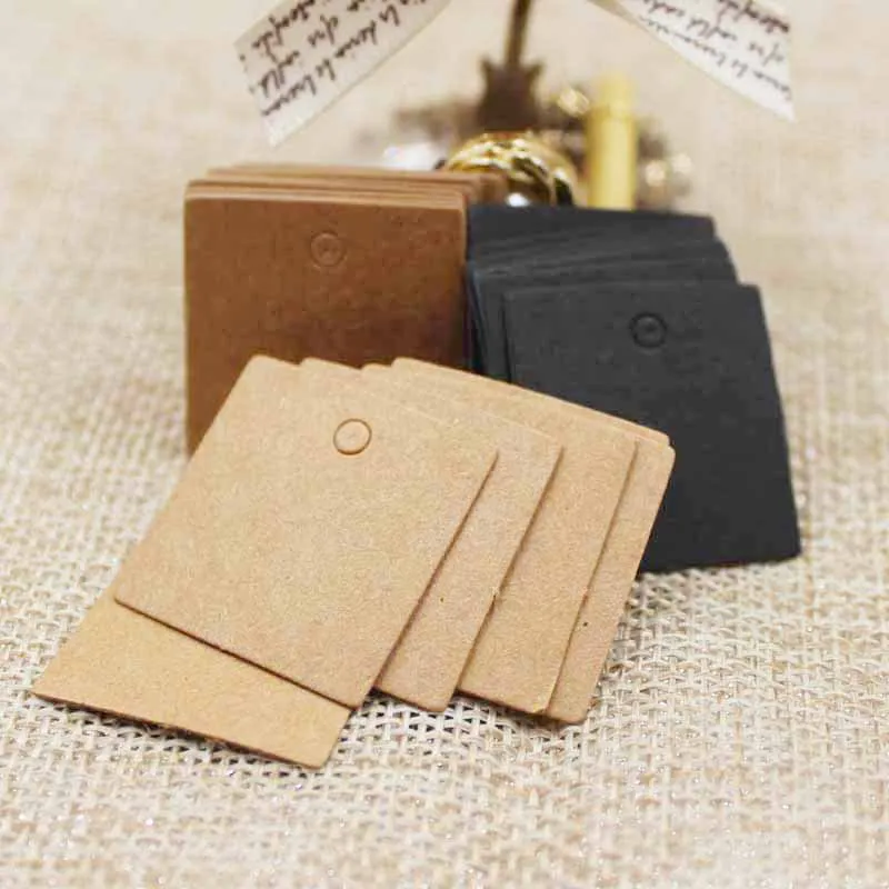 100 шт. 2,5*2,5 см Маленькие к – обзор и цена Kraft Hang Tag